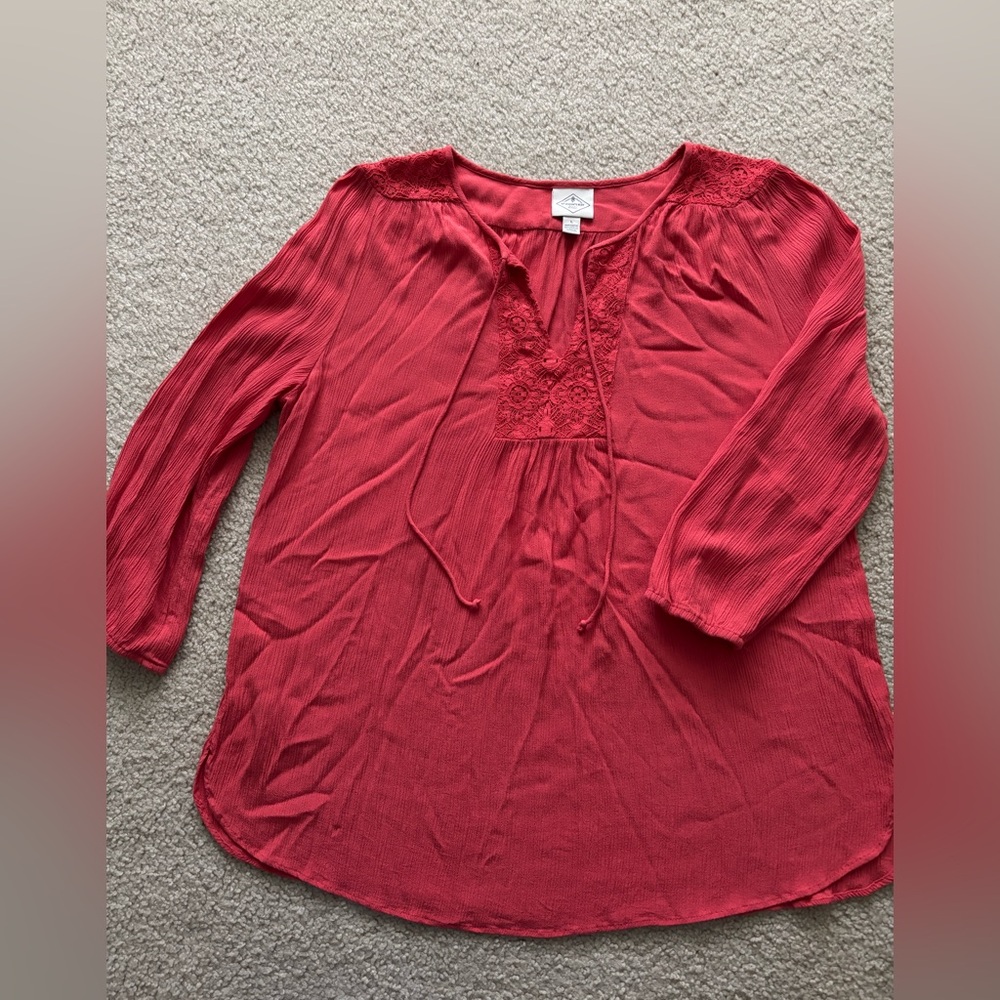 St. John's Bay Blouse 3/4 Sleeve